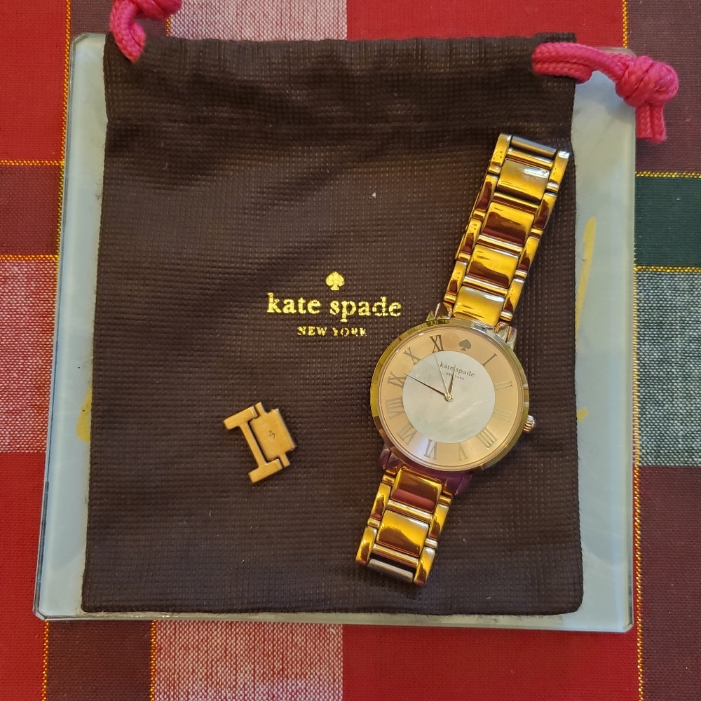 Kate Spade ♠️ Rose gold mother of pearl watch
